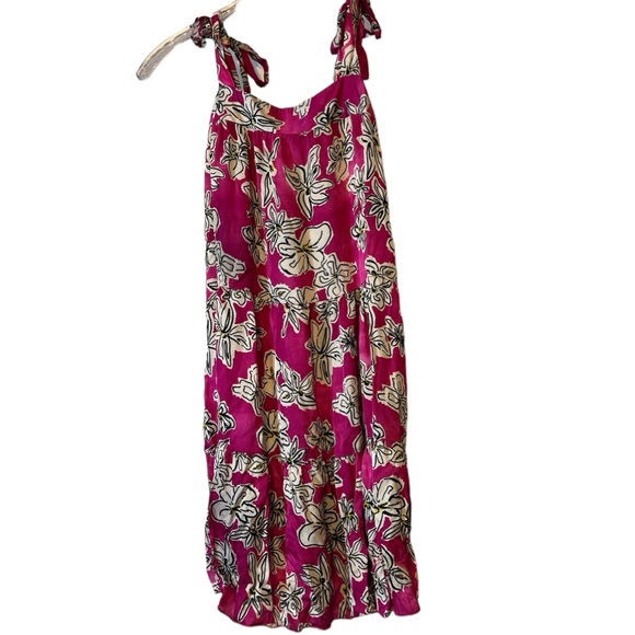 FRNCH Reina Viola Tiered Sundress in Hot Pink Floral Size Size S NWOT - Picture 3 of 8